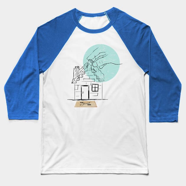 My Sweet Home Baseball T-Shirt by B&C Fashion